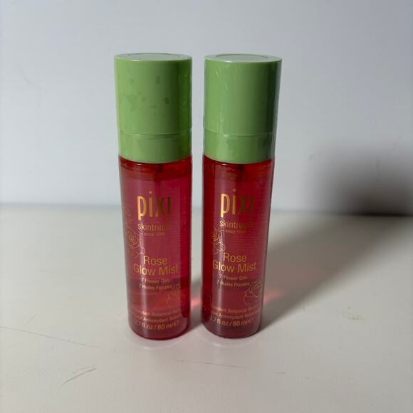 Pixi Skintreats Rose Glow Mist Facial Spray 80ml 2.7oz NEW - Set of 2 - Picture 3 of 4